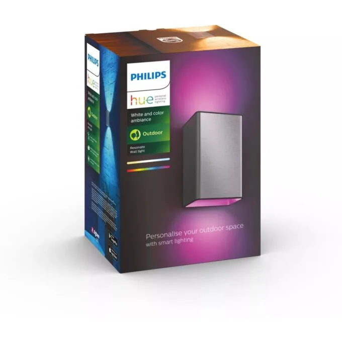 Philips Hue White & Color Ambiance Resonate Wall Lamp - RGB, 1200 lm, Silver — image 5