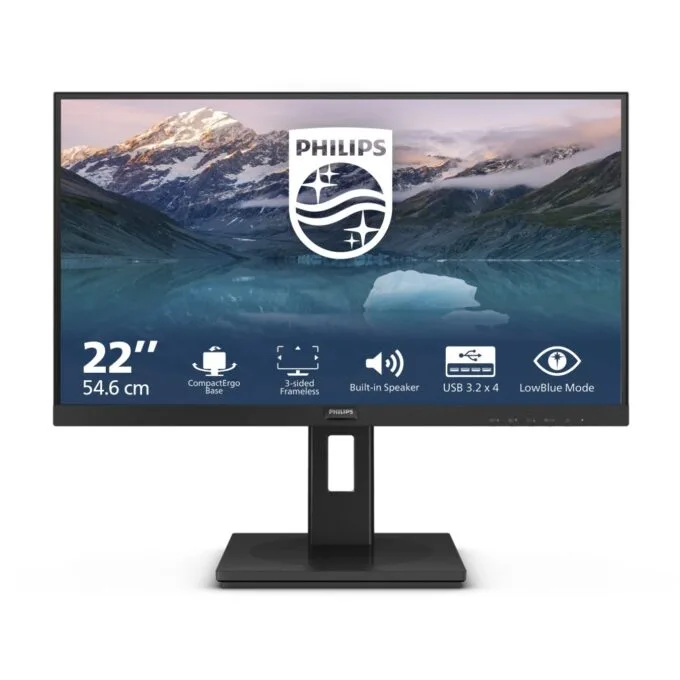 Philips Monitor - 222S9JML - 54.6 cm (21.5'), 16:09 HDMI+DP Lift Black — image 2