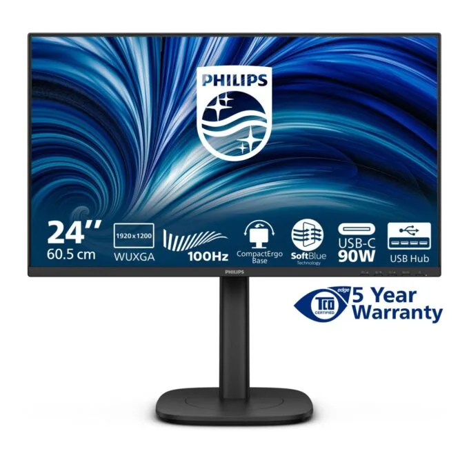 Philips Monitor - 24B2U3301D - 24 inch Full HD, 120 Hz, 1x HDMI 1.4, 1x DP 1.4, Black — image 7
