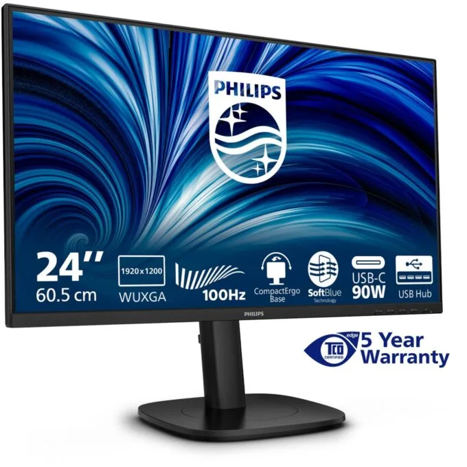 Philips Monitor - 24B2U3301D - 24 inch Full HD, 120 Hz, 1x HDMI 1.4, 1x DP 1.4, Black — image 8