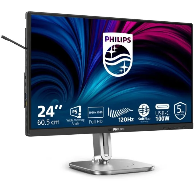 PHILIPS Monitor - 24B2U4301/00 - 60.45 cm (23.8") diagonal, 1920x1080, HDMI, DP, USB — image 2
