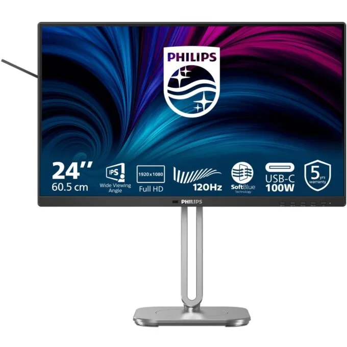 PHILIPS Monitor - 24B2U4301/00 - 60.45 cm (23.8") diagonal, 1920x1080, HDMI, DP, USB — image 1