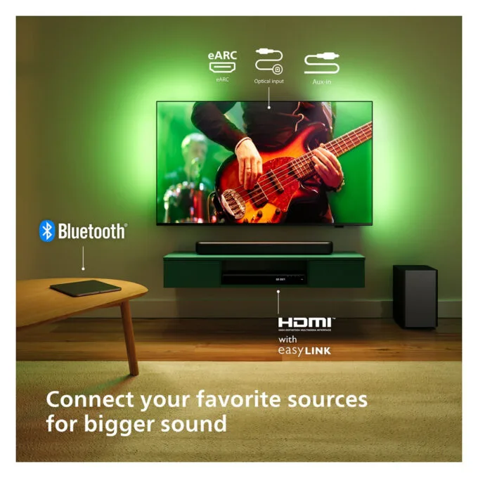 Philips Soundbar 2.1 TAB5309 10 mit kabellosem Subwoofer schwarz — image 18