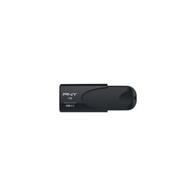 PNY Attaché 1TB USB 3.2 Gen1 Flash Drive - Black, 80 MB/s Read, Slide Design — image 2