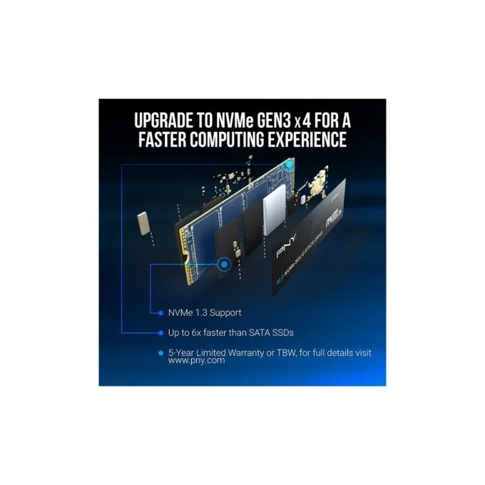 PNY CS1030 250GB M.2 NVMe PCIe Gen3 x4 SSD - M280CS1030-250-RB — image 4