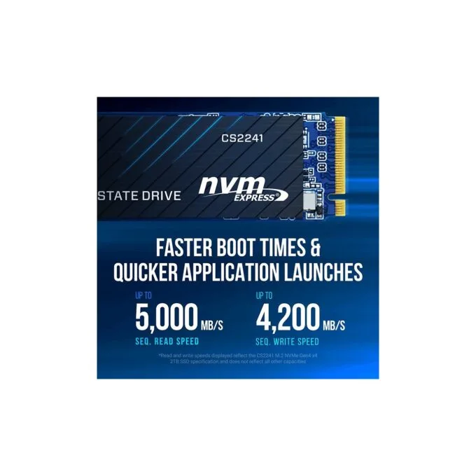 PNY CS2241 500GB M.2 NVMe PCIe Gen4 x4 SSD — image 3