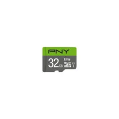 PNY Elite microSDHC 32GB - Class 10 (U1) - Green/Grey