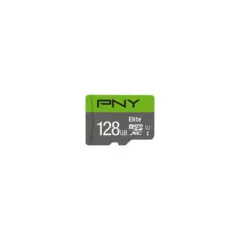 PNY Elite microSDXC 128GB - Class 10 UHS-I (U1) V10 - Green/Grey