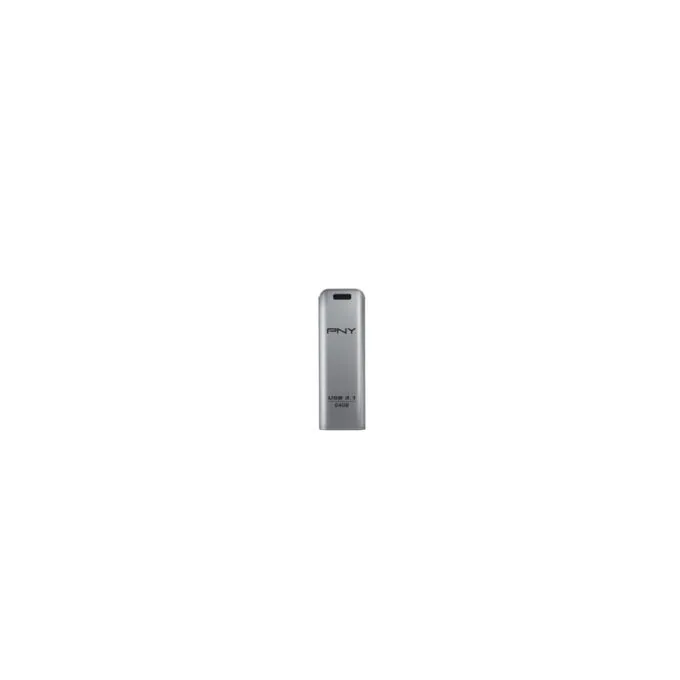 PNY Elite Steel USB 3.2 Gen1 Flash Drive - FD64GESTEEL31G-EF - 64GB, Stainless Steel, Slide — image 2
