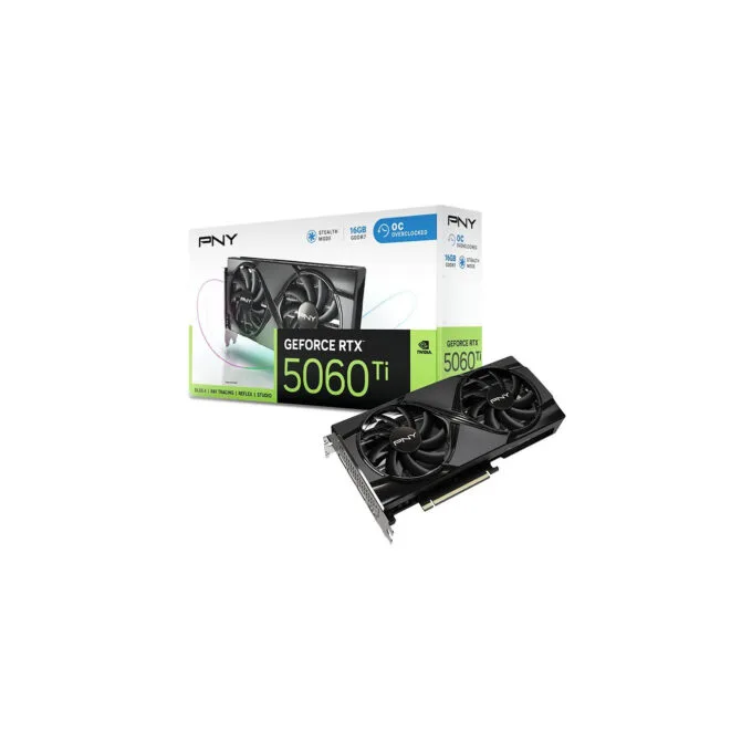 PNY GeForce RTX 5060 Ti Verto OC - 16GB GDDR7 Dual-Fan - PCIe 5.0 x8, 2692 MHz Boost — image 10