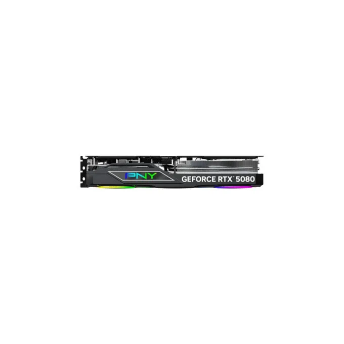 PNY GeForce RTX 5080 - VCG508016TFXXPB1-O - Black ARGB, 16GB GDDR7, OC (2775 MHz boost), PCIe 5.0, 3-fan — image 4
