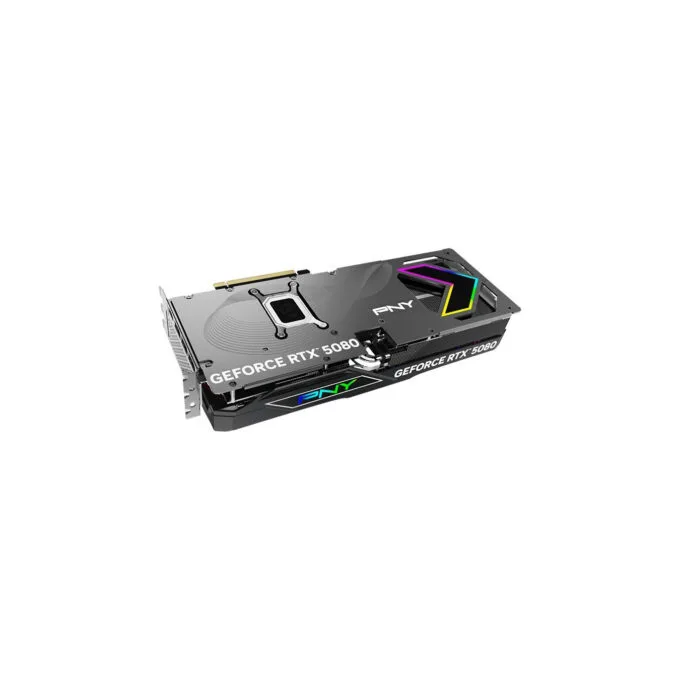 PNY GeForce RTX 5080 - VCG508016TFXXPB1-O - Black ARGB, 16GB GDDR7, OC (2775 MHz boost), PCIe 5.0, 3-fan — image 6