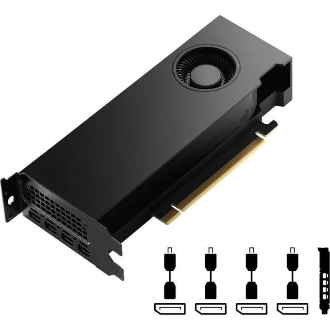 PNY Quadro RTX 4000 SFF Ada - 20GB GDDR6 - PCIe 4.0 x16 - Black — image 3