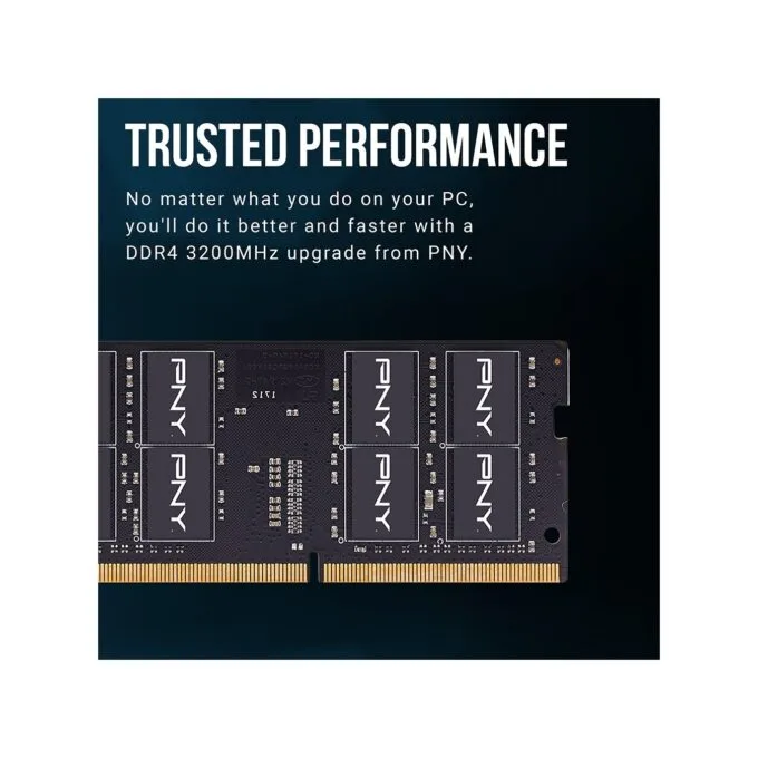 PNY RAM SODIMM DDR4 3200MHz CL22 16GB Notebook Memory - DDR4 3200MHz CL22 16GB Notebook Memory — image 2