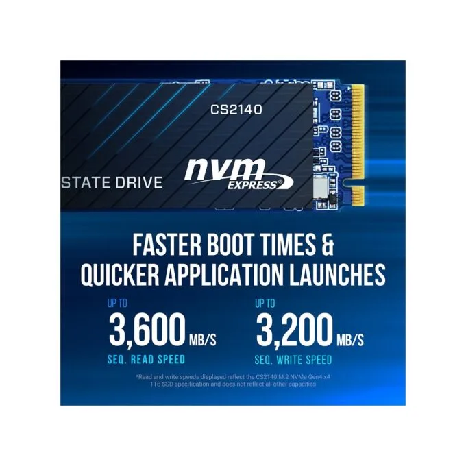 PNY SSD M.2 NVMe PCIe Gen4 1TB - CS2140 - — image 3