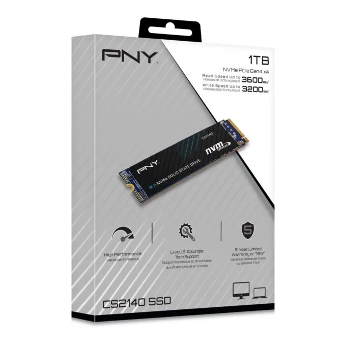 PNY SSD M.2 NVMe PCIe Gen4 1TB - CS2140 - — image 9