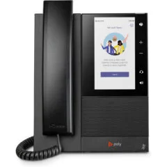 Poly CCX 505 Teams IP Desk Phone - CCX 505 - Black, 5" HD Touchscreen, Gigabit Ethernet, PoE, Bluetooth 4.2