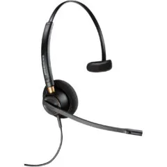 Poly EncorePro 510 Monaural Headset - 89433-02 - Wired Headband, Quick Disconnect, Mono, Black