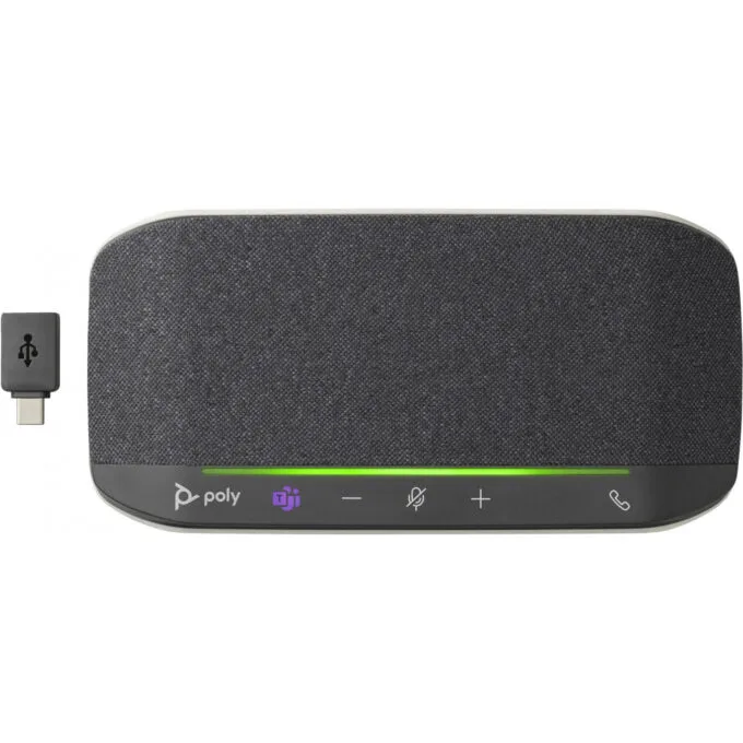 Poly Sync 10 Conference Speakerphone - Silver - USB-A & USB-C, Microsoft Teams Certified — image 4