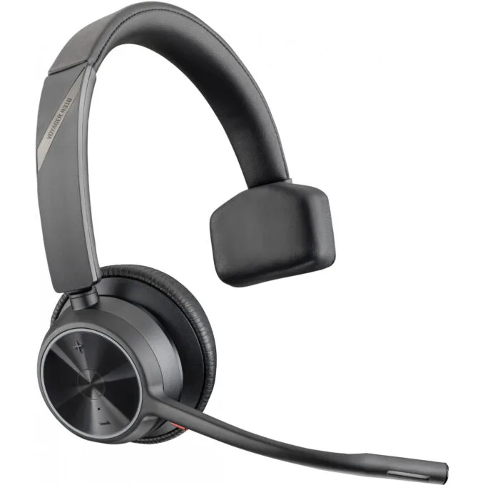 Poly Voyager 4310 UC - Monaural Bluetooth 5.2 Headset with BT700 USB-A Adapter & Charging Stand - Black — image 2