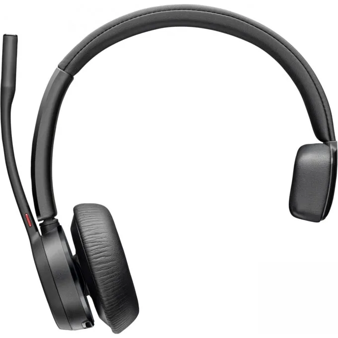 Poly Voyager 4310 UC - Monaural Bluetooth 5.2 Headset with BT700 USB-A Adapter & Charging Stand - Black — image 1
