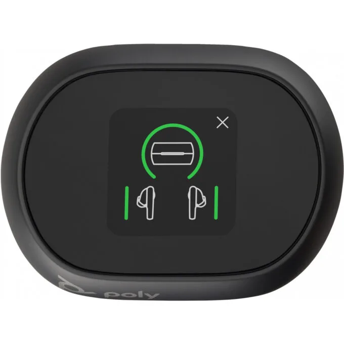 Poly Voyager Free 60+ UC Bluetooth Earbuds - Carbon Black - BT700 USB-C Adapter, ANC, Touch Charge Case, 24h Playback — image 4
