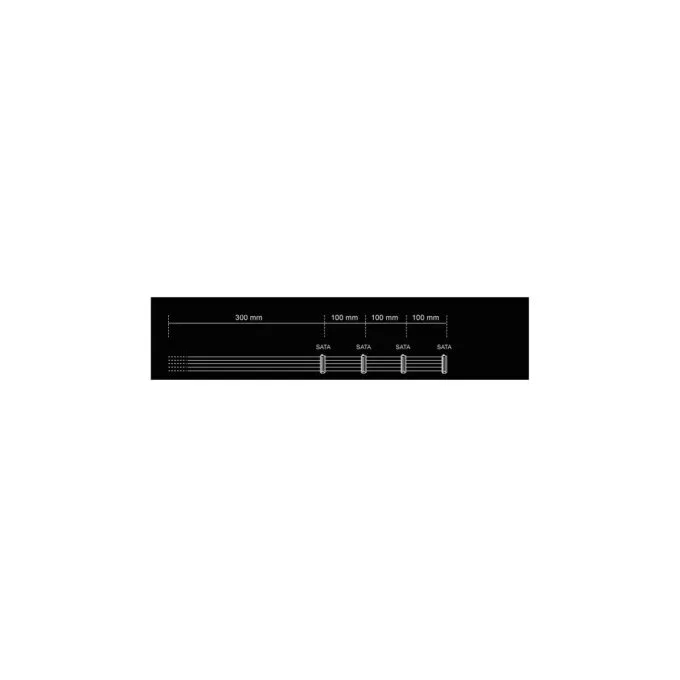 Power Cable be quiet! 4x SATA 600mm - Length: 60 cm — image 2