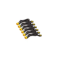 Power cable set, lockable, C13 to C14