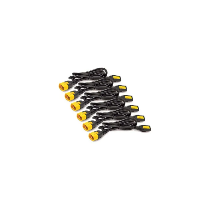 Power cable set, lockable, C13 to C14 — image 1