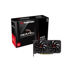 PowerColor Radeon Reaper RX 9060 XT 8GB GDDR6 3230MHz - Black