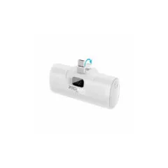 POWERUP-C.WHITE 5000mAh COMPACT POWERBANK 20W W BUILT-IN USB-C CONNECTOR PROMATE