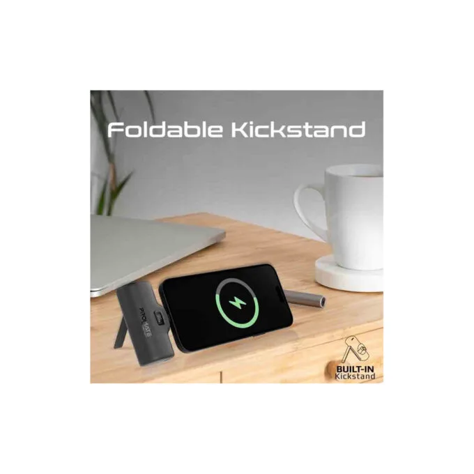 POWERUP-I.BLACK 5000mAh COMPACT FAST POWERBANK W BUILT-IN LIGHTNING CONNECTOR PROMATE — image 10