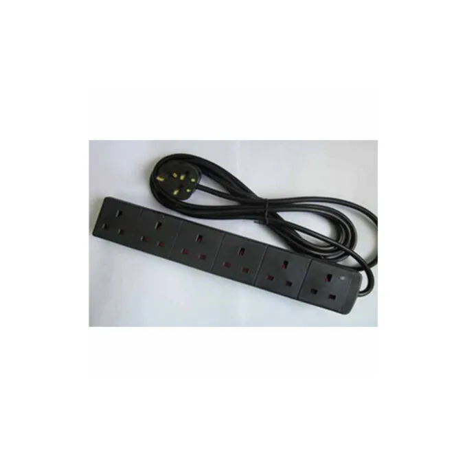 PQ-203 UK POWER STRIP 6 OUTLETS WITH 3m CORD GR KABEL — image 1