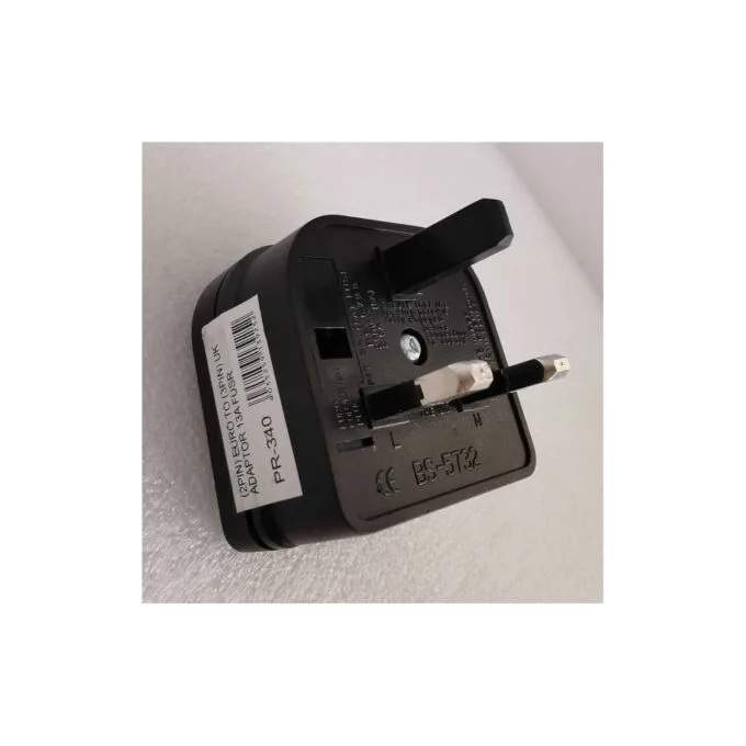 PR-340 ADAPTOR EURO 2PIN TO UK 13A FUSE GR KABEL — image 1