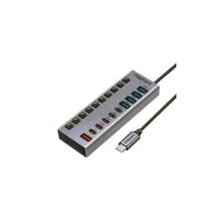 Promate GegaHub-5G 10-in-1 USB Hub 5Gbps Data & Charging