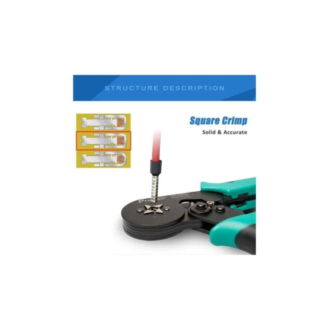 Proskit Crimping Tool Wire Ferrule Square Crimp 175mm - CP-462G - Wire Ferrule Square Crimp 175mm — image 4