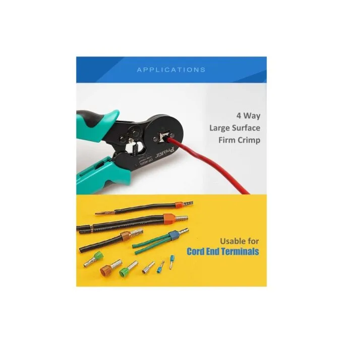 Proskit Crimping Tool Wire Ferrule Square Crimp 175mm - CP-462G - Wire Ferrule Square Crimp 175mm — image 6