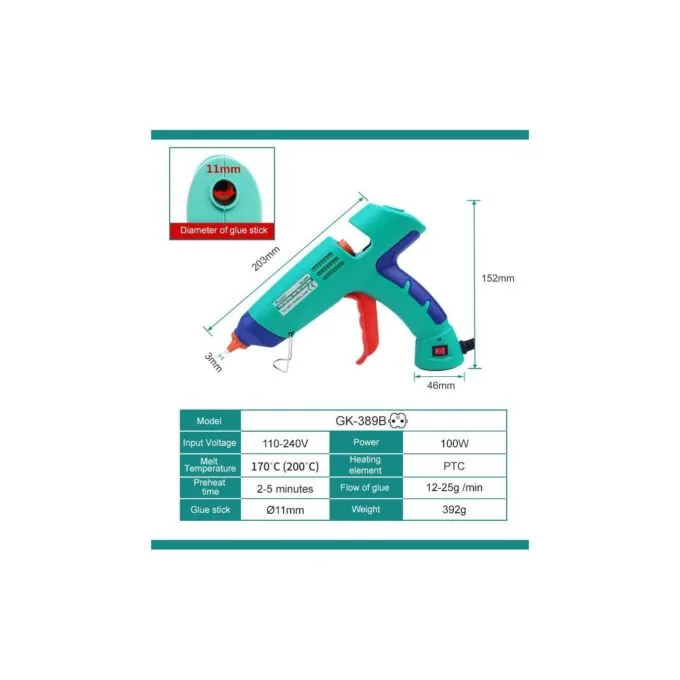 Proskit Guns Hot Glue Gun - GK-389 - 100W — image 13