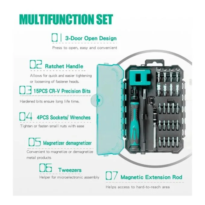 Proskit Repair Precision Tool Set - SD-9827M - 27 Inserts — image 6