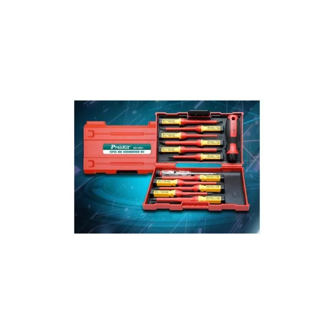 Proskit Screwdriver Insulated VDE Set of 13 pcs - SD-V861 - Proskit Screwdriver Insulated VDE Set of 13 pcs — image 16