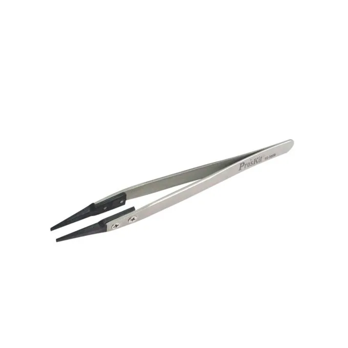 Proskit Tweezers - TZ-300B - Static Dissipative Soft Tip — image 1