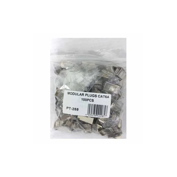 PT-285 MODULAR PLUGS CAT6A 100pcs GR KABEL — image 1