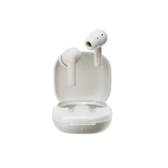 QCY Buds White - QT43 - TWS Earbuds, 10mm Drivers, 35h Total Playtime, Wind Noise Reduction