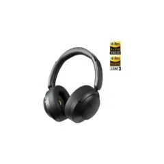 QCY Headphones Black - H3S - Type-C & Bluetooth 6.0 ANC iOS Android Call Noise Cancelling Heasdet 102h