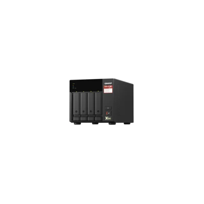 QNAP NAS Server - TS-473A-8G - 4-Bay, AMD Ryzen V1500 2.2GHz, 8GB RAM (ECC-capable), Dual 2.5GbE, USB 3.2 Gen2-C — image 3