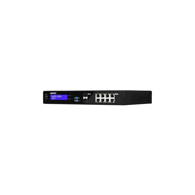 QNAP QuCPE-3032 - Intel Atom C3558R 2.4GHz, 8GB DDR4, 8x2.5GbE RJ45 + 2x10GbE SFP+, 2x M.2 NVMe, Black — image 5