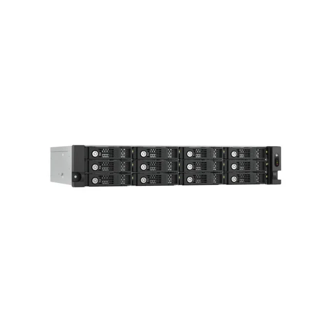 QNAP TL-R1200PES-RP - 12-Bay 2U Rackmount SATA JBOD Expansion Enclosure, 6Gb/s, Hot-Swap, Black/Grey — image 3