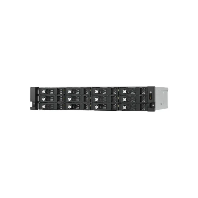 QNAP TL-R1200PES-RP - 12-Bay 2U Rackmount SATA JBOD Expansion Enclosure, 6Gb/s, Hot-Swap, Black/Grey — image 1