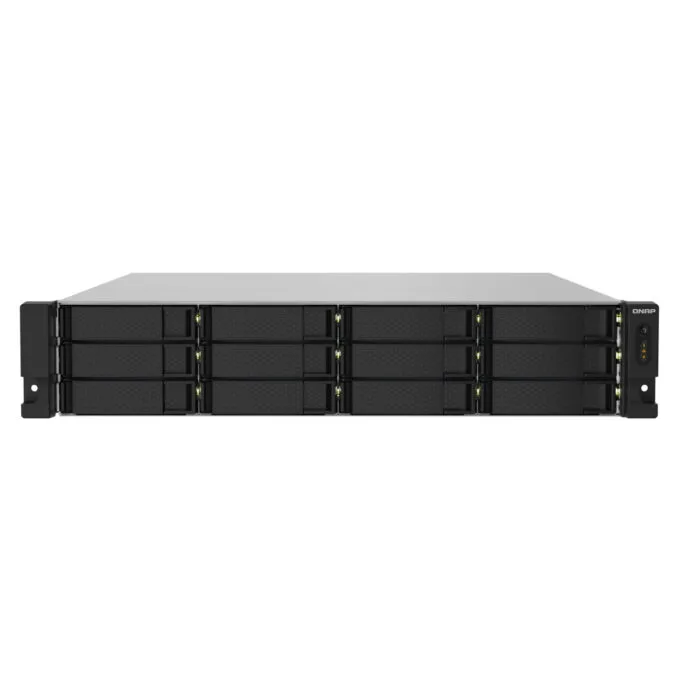 QNAP TS-1232PXU-RP-4G - 12-Bay 2U Rack NAS, 4GB DDR4, AL324 1.7GHz, 2x2.5GbE + 2x10GbE SFP+, Hot-swap — image 1