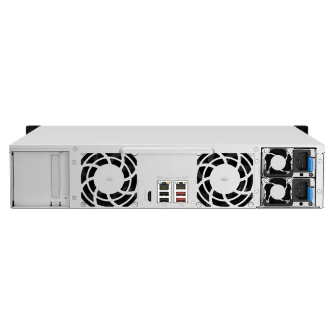 QNAP TS-1264U-RP-8G - 12-Bay 2U Rack NAS, Intel Celeron 2.0/2.9GHz, 8GB DDR4, Redundant PSU, Aluminum/Black — image 4